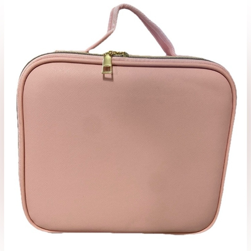 Travel Makeup Bag 3 LED Light Mirror Rechargeable Cosmetic Case NEW